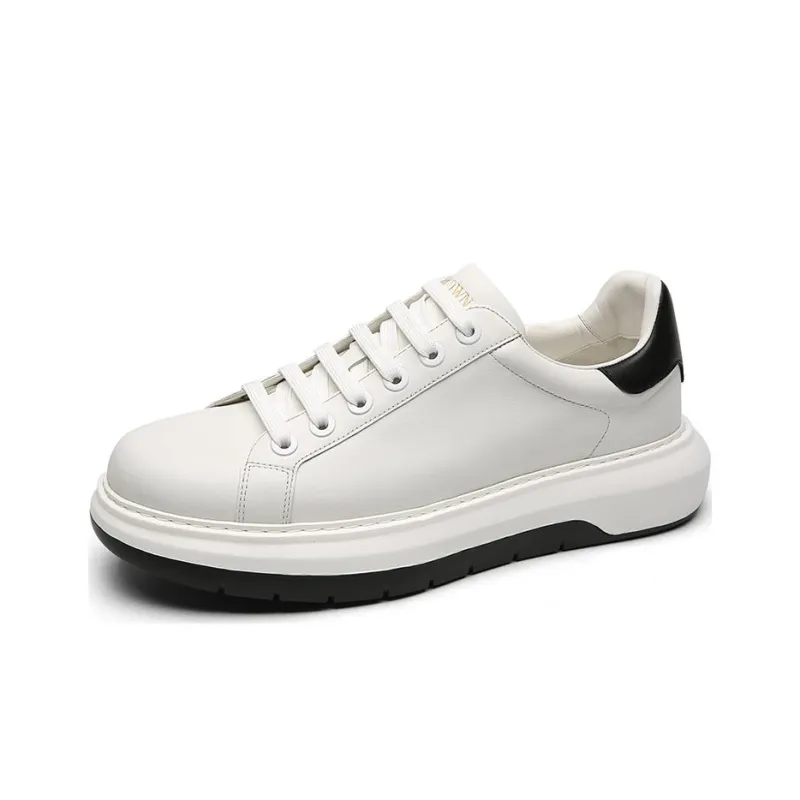 CROWN Low Top Skateboard Shoes Men's White-1