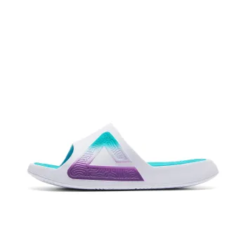 PEAK Slide Slippers Men Big White Bright Green