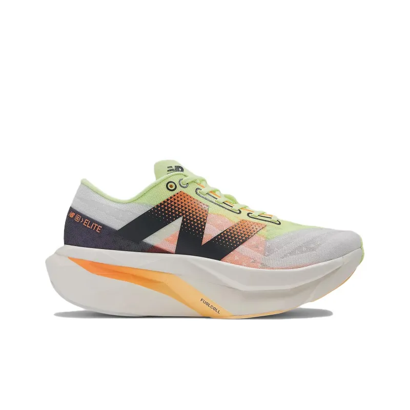 New Balance FuelCell SuperComp Elite V4 White Bleached Lime Glo Hot Mango Women's-1