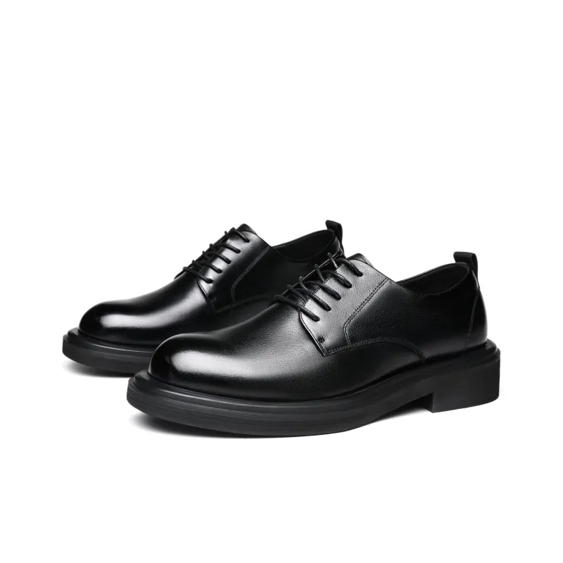 FAPAI Men's Casual Shoes Men Low Top Brown/Black-2