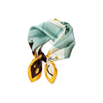 Narandu Silk Scarves Women's Mint Green