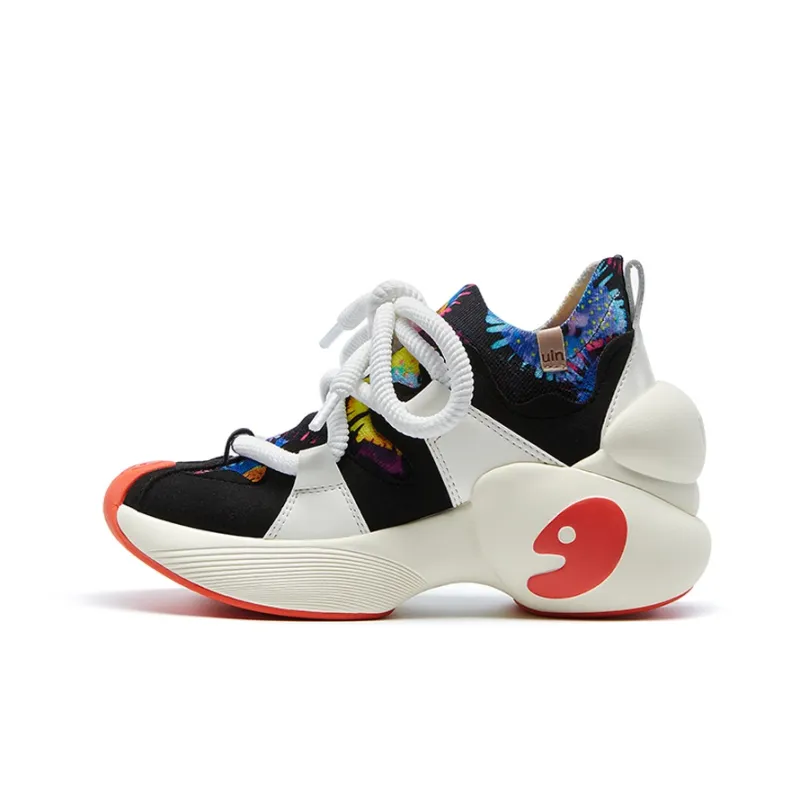 U.IN Painted Travel Shoes Bilbao A1 & A2 Artistic Collection Chunky Sneakers Women's-28