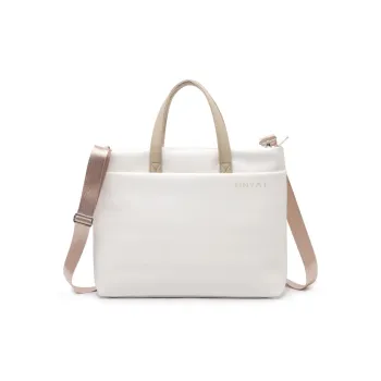 TINYAT CK Fabric Shoulder Bags Handbags Unisex White/Black/Pink