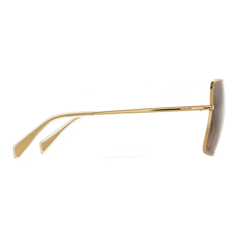 CELINE Square Sunglasses Women's Gold-2