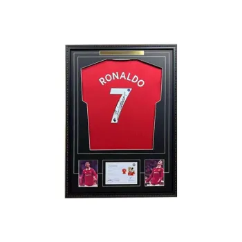 Yi Shot Jersey Ronaldo Includes EM Certificate Framed For Collecting