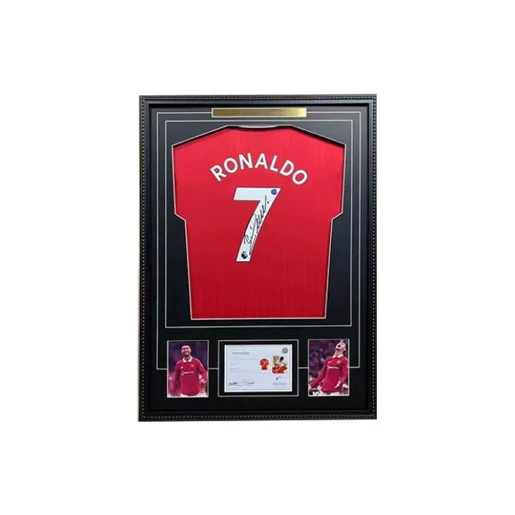 Yi Shot Jersey Ronaldo Includes EM Certificate Framed For Collecting-0