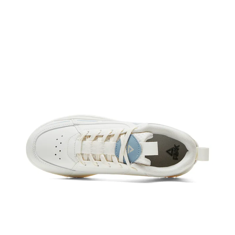 PEAK Skateboard Shoes Women's Low Top Ecru/Moon Blue-3