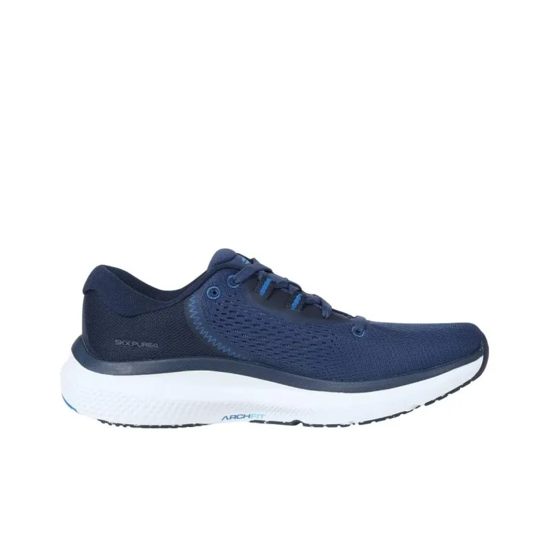 Skechers Go Run Pure 4 Arch Fit Shock Absorbers Low Top Running Shoes Men's Blue-1