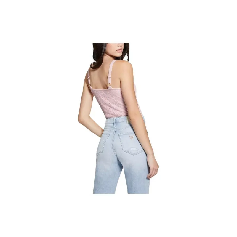 GUESS Tank Tops Women's Pink-2