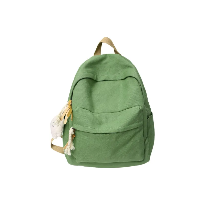 Deli Bear Canvas Backpack Regular Unisex Black/White/Yellow/Blue/Green-15