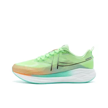 China Post x XTEP Low Top XTEP ACE Running Shoes Men's Sail White/Ghost Green/Fluorescent Soft Orange