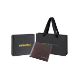 Coffee (inside and outside Top Grain Cow Leather)-Anti-Skimming