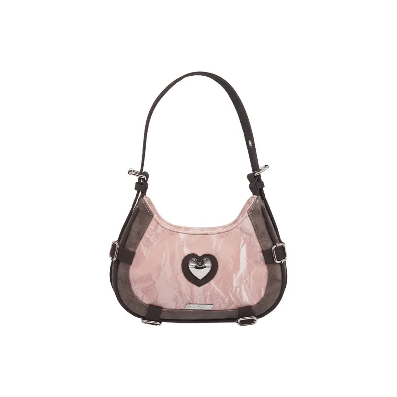 Kenghua Village PU Portable Crossbody Bag, Shoulder Bag Regular Women's Pink-2