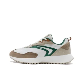 XTEP Shuoying Vintage Cushioning Wear Resistant Casual Shoes Men's White Green Brown