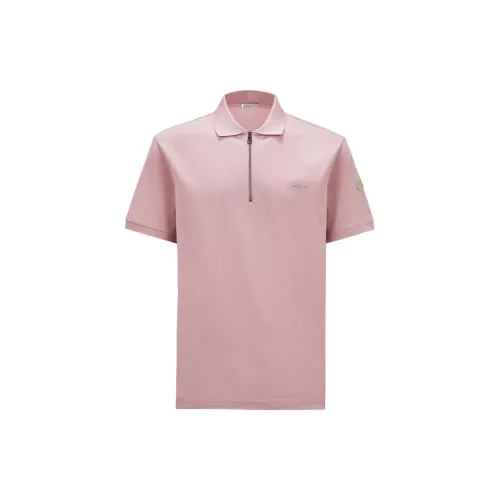 Moncler Polo Shirts Men Pink