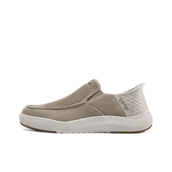 Skechers Slip Ins Anti Slip Wear Resistant Low Top Casual Shoes Men's Taupe