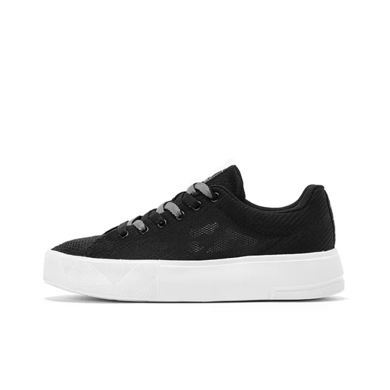 Kappa Slip Resistant, Abrasion Resistant, Breathable Low Top Skateboard Shoes Unisex Black-0