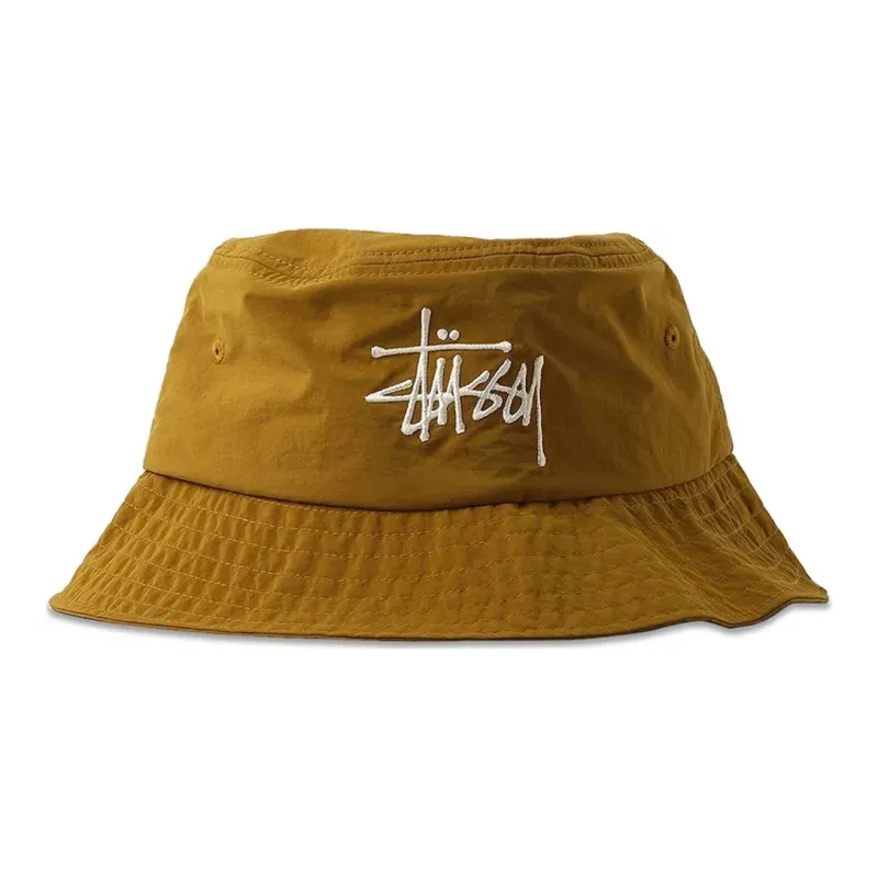 Stussy Peached Nylon Basic Bucket Hat-0