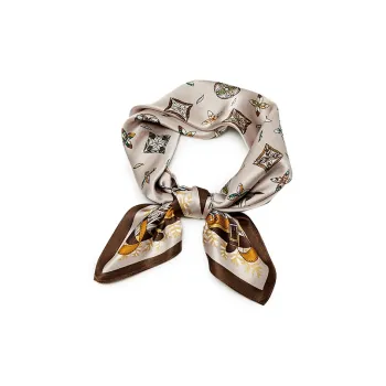 Narandu Silk Scarves Women's Light Khaki