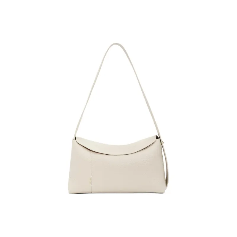 BELLE Top Grain Cow Leather Shoulder Bag Regular Women's Solid Color Plain-18