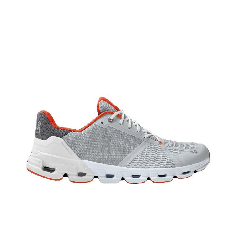 On Cloudflyer Wear resistant And Lightweight Low Top Running Shoes Men's Gray Orange-1