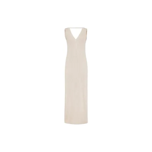 Brunello Cucinelli Sleeveless Dresses Women's Beige