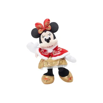 Disney Minnie Series Minnie 2024 New Year Mickey Mouse Dolls Plush Doll Small Size Tall 15cm Long