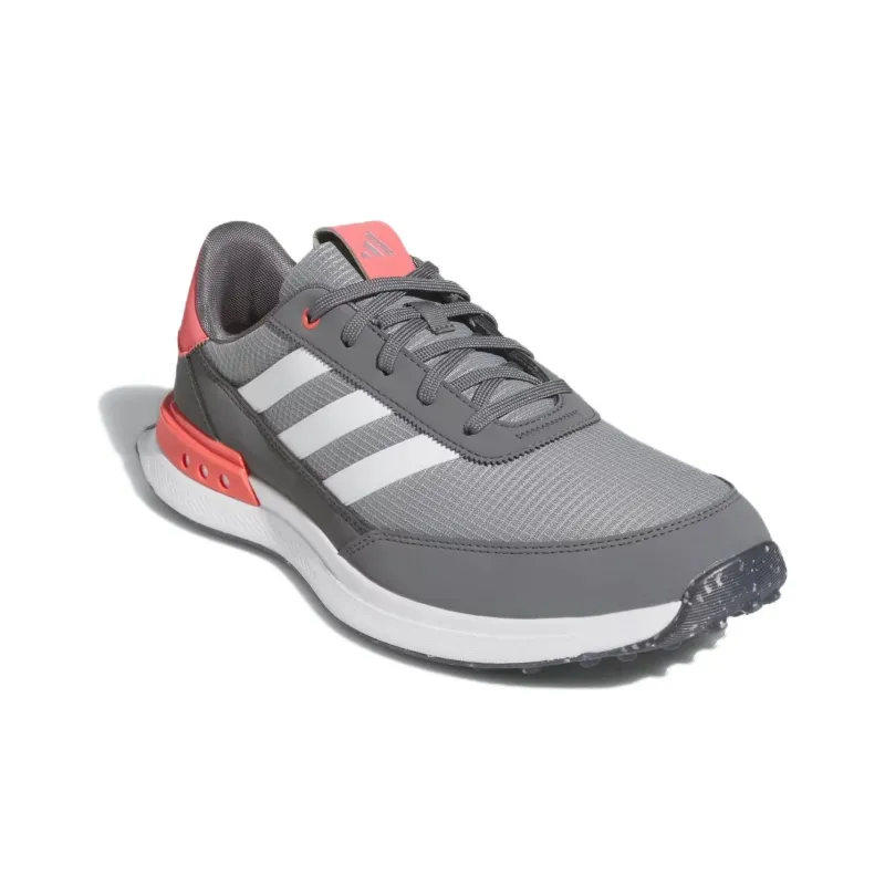 Adidas S2G Spikeless 24 Wide Golf Grey Cloud White Preloved Scarlet-2