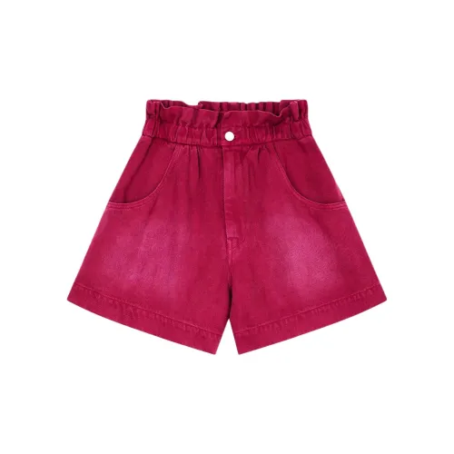 ISABEL MARANT ETOILE Denim Shorts Women's Eggplant Purple