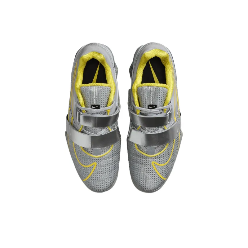 Nike Romaleos 4 Cushioning, Wear Resistant Low Top Training Shoes Unisex Silver Gray-2