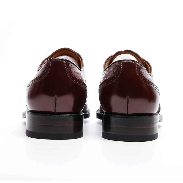 PALMPOLO Dress Shoes Men's Burgundy-2