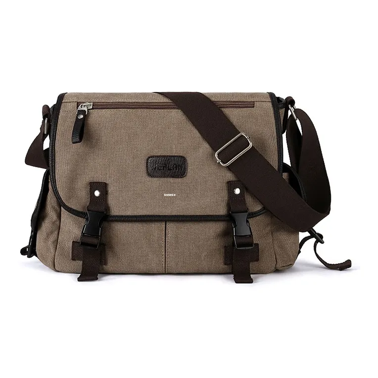 RIOREX Canvas Messenger Bag Canvas Bag Shoulder Bag Crossbody Bag Regular Unisex Multicolor-6