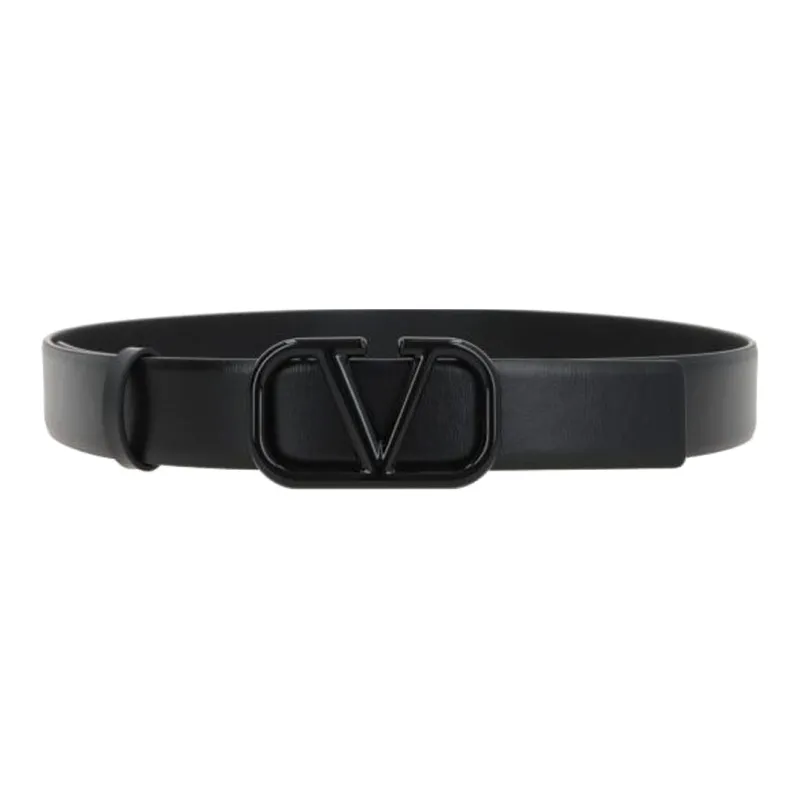 Valentino Garavani VLogo Leather Belt-0