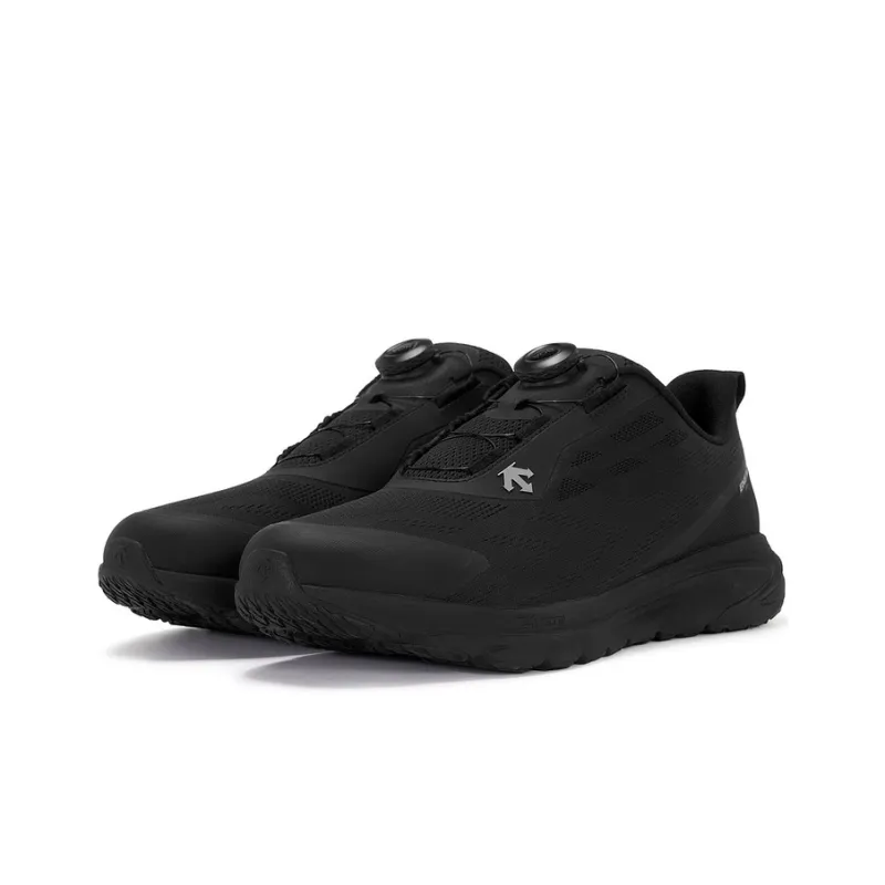 DESCENTE RUNNING Slip Resistant Rebound Low Top Running Shoes Men's Black-1