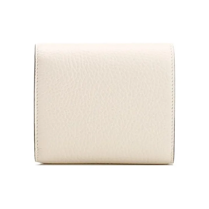 Valentino Vlogo Calfskin Wallet Regular Women's White-1