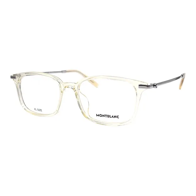 MONTBLANC Plate Frame Rectangular Eyeglass Frames Men's-0
