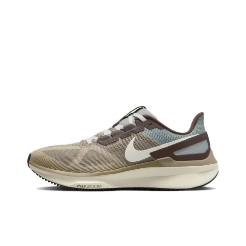 Nike Zoom Structure 25 Running Shoes Men Low-Top Beige White