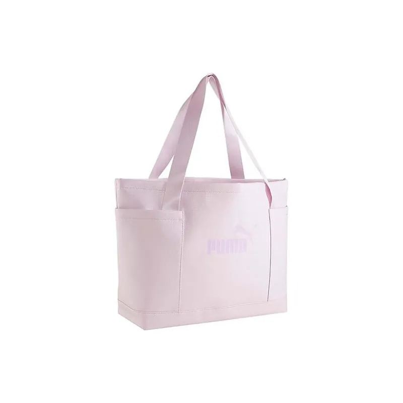 PUMA Fabric Tote Bag Shopping Bag Shoulder Bag Handbag Medium Size Women's Pink-1