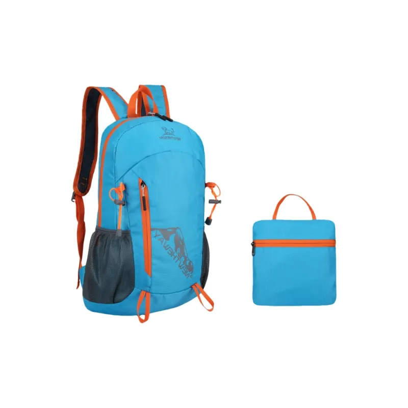 BALANG Nylon Backpack Unisex Orange/Black/Blue-0
