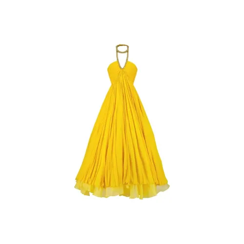 Giambattista Vall Sleeveless Dresses Women's Sunflower Yellow