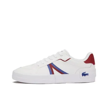 LACOSTE Low Top Skateboard Shoes Men's White