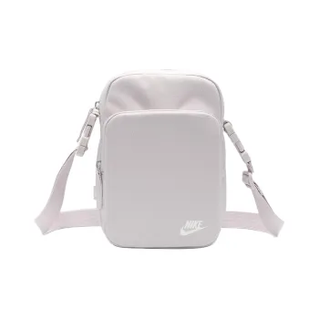 Nike Heritage Nylon With Polyester Crossbody Bag, Shoulder Bag Regular Unisex Platinum Purple & Summit White
