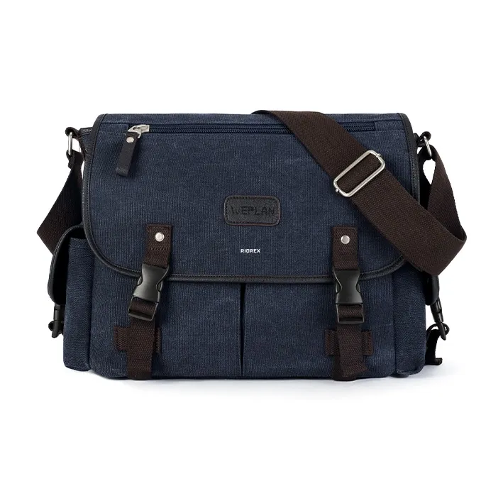 RIOREX Canvas Messenger Bag Canvas Bag Shoulder Bag Crossbody Bag Regular Unisex Multicolor-25