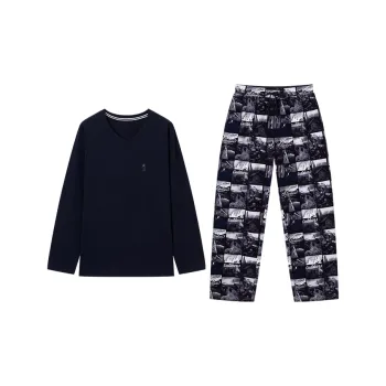 JOCKEY Pajama Set Men's Navy Blue