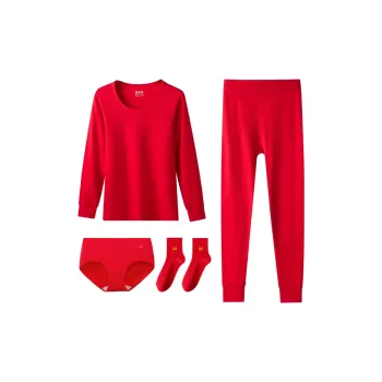 H-YXIANG Thermal Set Women's China Red