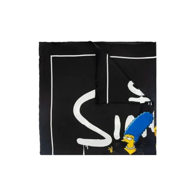 Balenciaga X The Simpsons Women'ss Silk Scarf-1