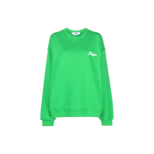 MSGM Sweatshirts Women's Bright Green