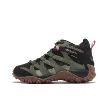 MERRELL Alverstone Anti-Slip Wear-Resistant High-Top Outdoor Shoes Women's Black Green