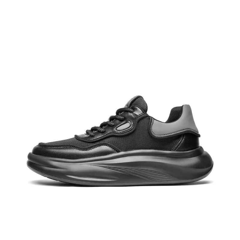 15 MINS Chunky Sneakers Men Low Top Black-0