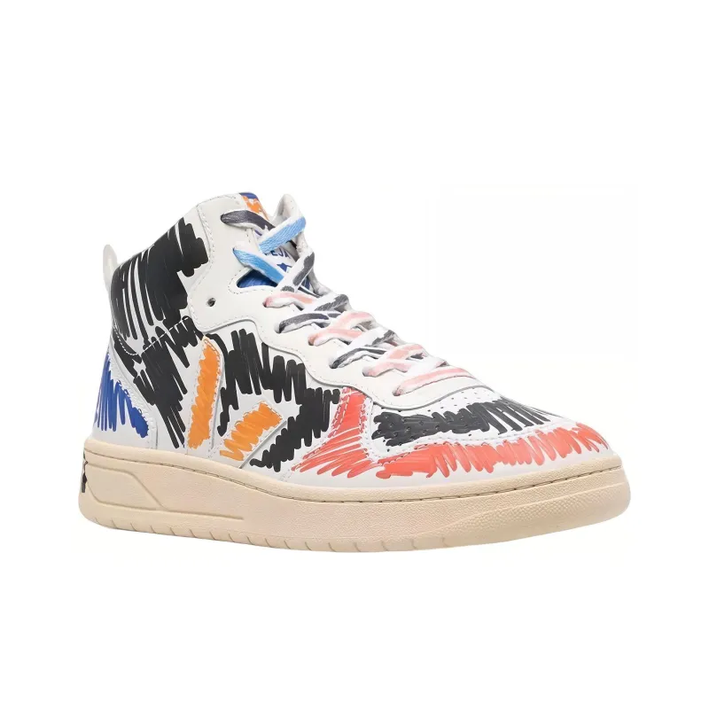 Veja V-15 Leather X MARNI Black Multi Women's-2